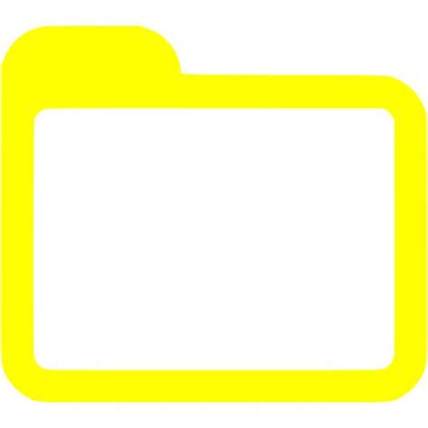 Yellow Folder Icon Free Yellow Folder Icons