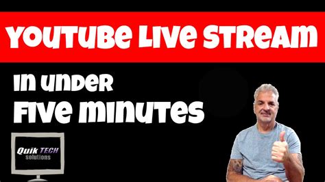 How To Set Up The Basics Of A Youtubelive Stream In Under Minutes