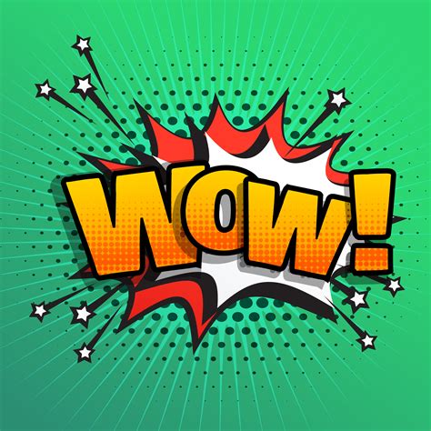 Can be used for your cartoon, games, movie, interface and others projects. wow comic text sound effect speech bubble in retro pop ...