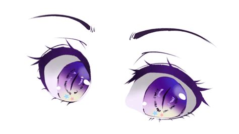 Anime Character Purple Eyes Expression Cartoon Characters Eye