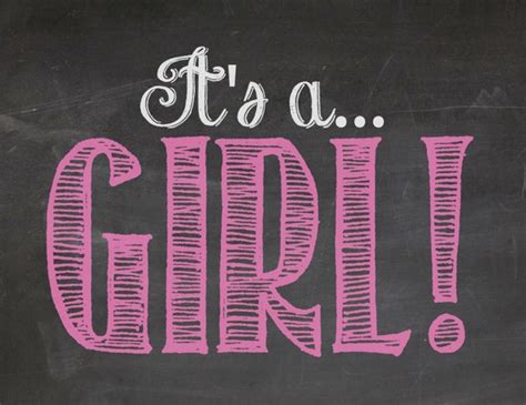 Items Similar To It S A Girl Gender Announcement Reveal Pink Chalkboard Poster Sign File
