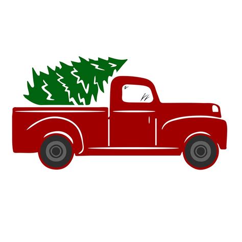 Free Tree Truck Svg Cut File Craftables Christmas Tree Truck Free