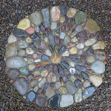 Pebble Mosaic Stepping Stone • Gardens By Jeffrey Bale Mosaic