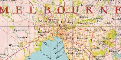 Melbourne On Map Melbourne World Map Australia