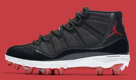 Bringing back an og colorway, the air jordan 11 retro 'bred' 2019 features a familiar chicago bulls look. Air Jordan 11 XI Bred Columbia Cleats Release Date | Sole ...