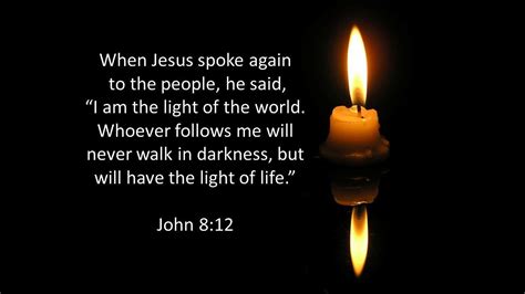 sermon john 8 12 30 jesus light of the world youtube