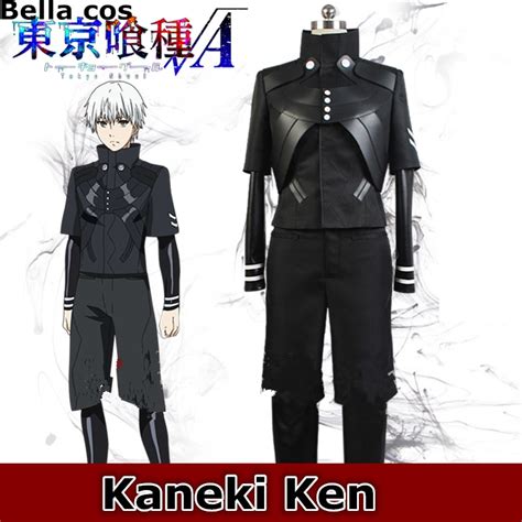 Anime Tokyo Ghouls Kaneki Ken Fight Uniform Made Cosplay Costume