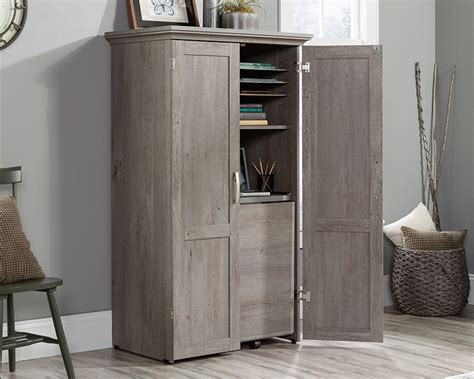 Sauder Select Craft And Sewing Armoire In Mystic Oak 430444