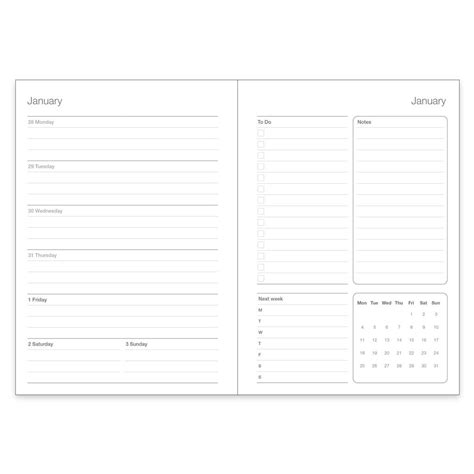 Personalised Company Name Corporate Logo Weekly Diary By Jinb