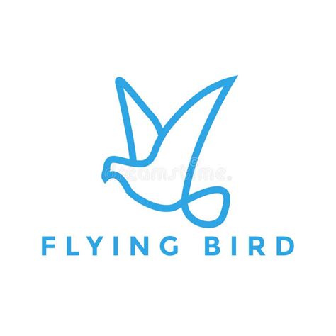 Flying Bird Logo Design Inspiration Stock Illustration Illustration