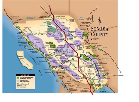 Printable Maps Of Sonoma County Ca Wells Printable Map