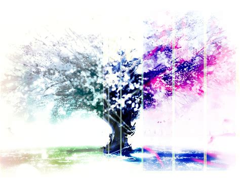 Colorful Tree Painting Wallpaper The Tree Of Color