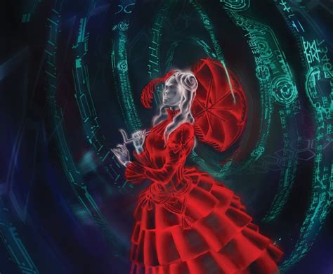 Netrunner Woman In Red Dress By Jumpei On Deviantart Art Dress