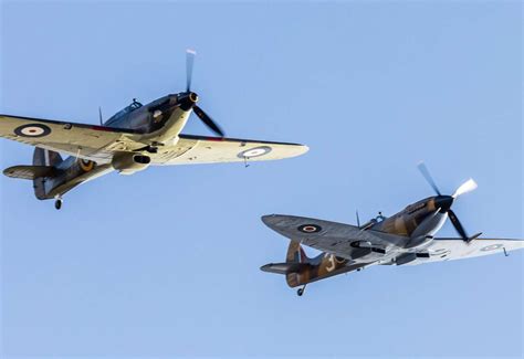 Captain Toms 100th Birthday Hurricane And Spitfire Fly Over