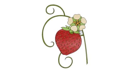 How To Draw A Strawberry Flower My How To Draw
