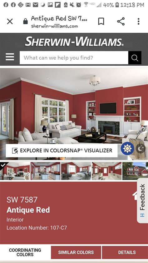 Red Sherwin Williams Antique Red Sherwin Williams Paint Colors Red