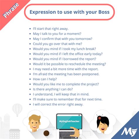 Polite Words and Expression to use with your Boss - MyEnglishTeacher.eu