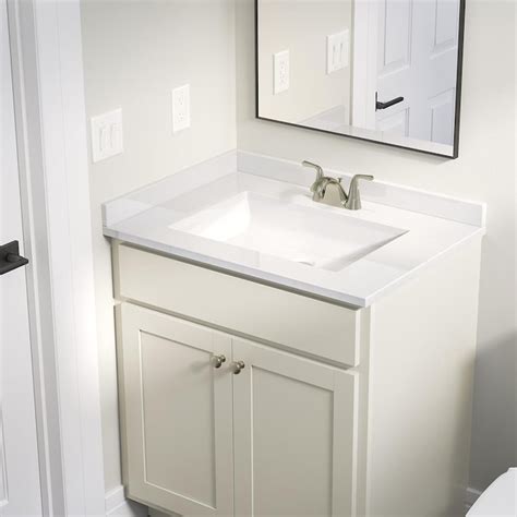 Project Source Cultured Marble Vanity Tops 237 In H X 31 In L White