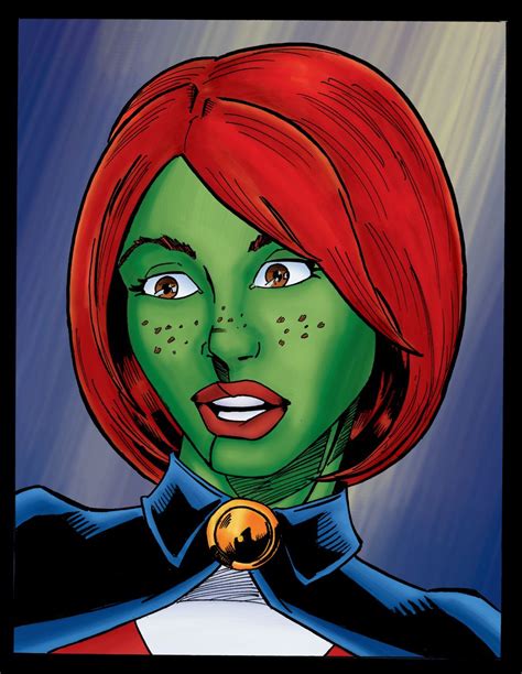 Miss Martian Colored By Ninjaspidey On Deviantart Miss Martian Color