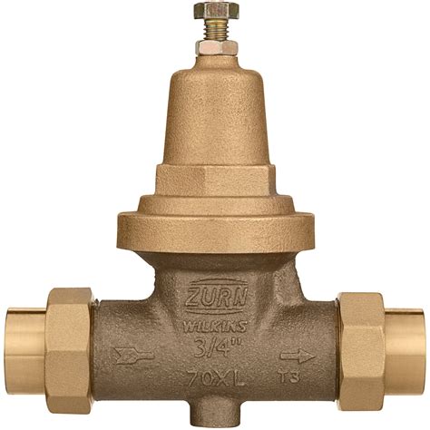 Zurn 34 70xldu 34 Double Union Water Pressure Reducing Valve And Strainer