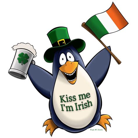 Kiss Me Im Irish Penguin Holiday St Patricks Day