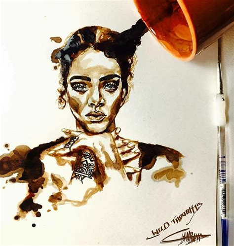 Collage Drawing Sketch Painting Watercolor Paintings Coffee Painting A Level Art Celebrity