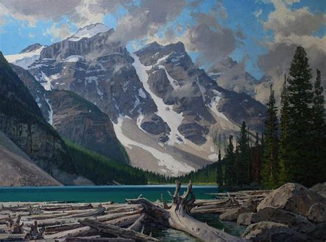 Moraine Lake Painting By Lanny Grant Fine Art America