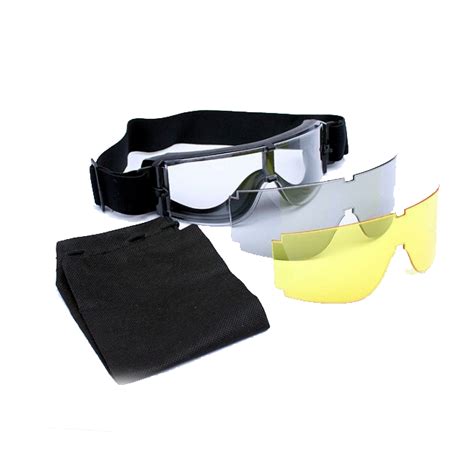 3 lens military airsoft x800 tactical shooting goggle cycling motorcycle windproof glasses for