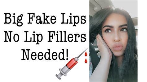 How To Make Your Lips Look Fat As F Tutorial Youtube