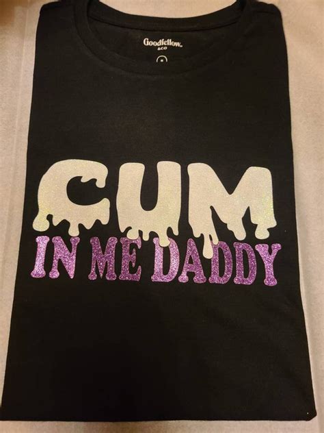 Ddlg Cum In Me Daddy Glitter Camiseta El Precio Etsy