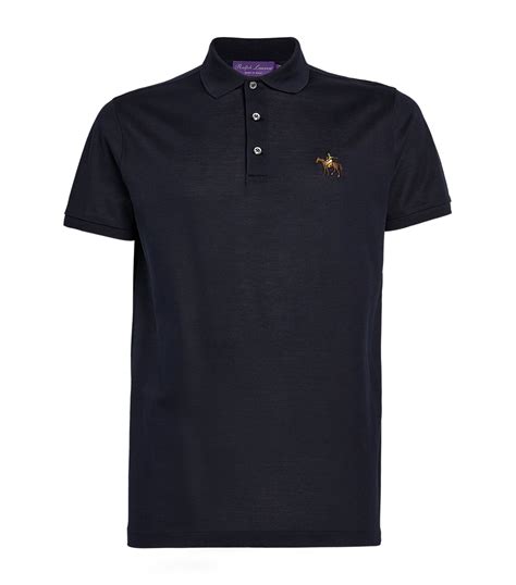 Ralph Lauren Purple Label Cotton Logo Polo Shirt Harrods Ae