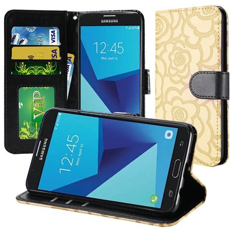 Samsung Galaxy J7 Perx Moniker J7v Sky Pro Case Wydan Leather Wallet