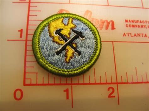 Geology Merit Badge Plastic Backed Patch Op Ebay
