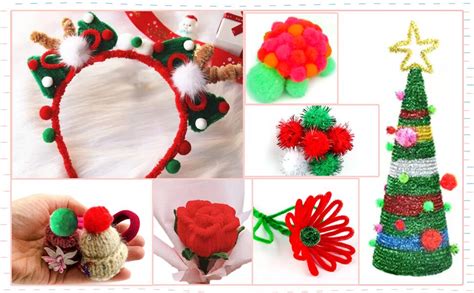 Christmas Pipe Cleaners700 Pcs Pipe Cleaners Craft Set