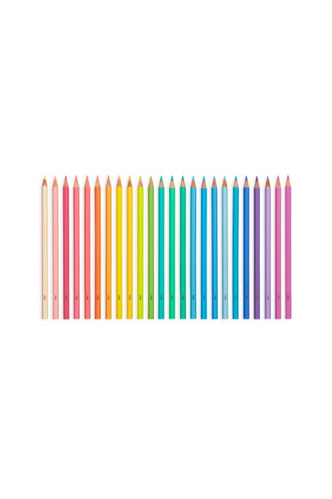 Pastel Hues Colored Pencils Set Of 24 Hue Color Colored Pencils