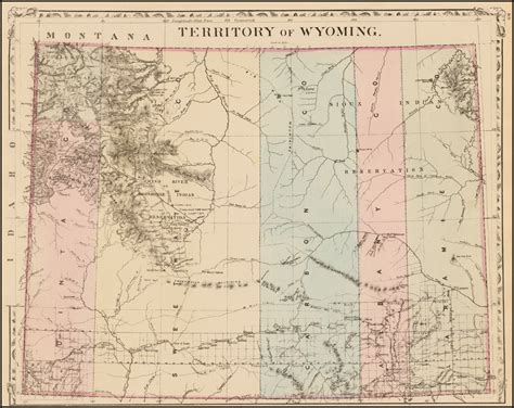 Territory Of Wyoming Barry Lawrence Ruderman Antique Maps Inc