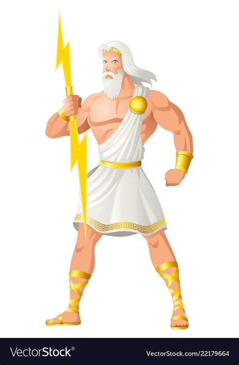 Zeus The Father Of Gods And Men Royalty Free Vector Image