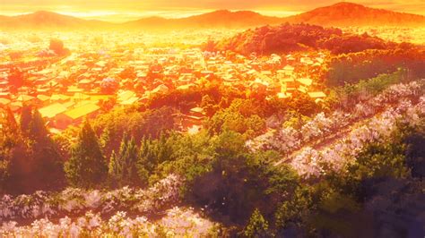 No more than four posts in a 24 hour period. Anime Wallpaper HD: Wallpaper Scenery Yellow Anime Aesthetic