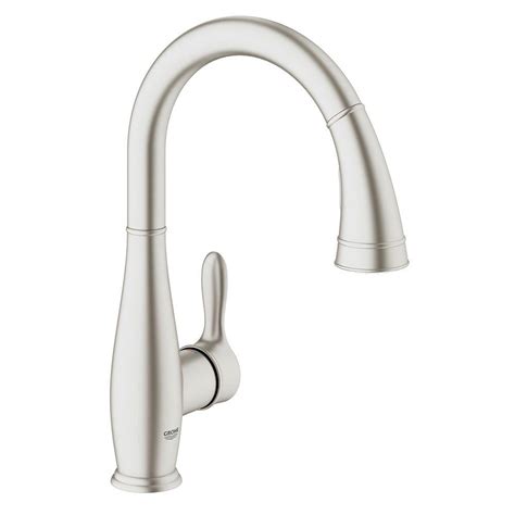 Grohe offers a wide selection of kitchen faucets. GROHE Parkfield Single-Handle Pull-Down Sprayer Kitchen ...