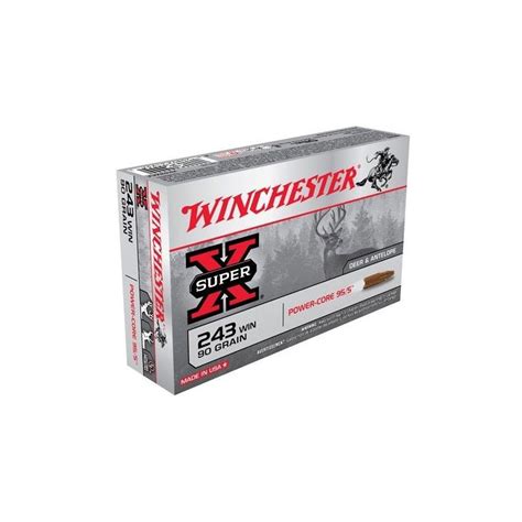 Balle De Chasse Winchester Power Core 90g Calibre 243 Win