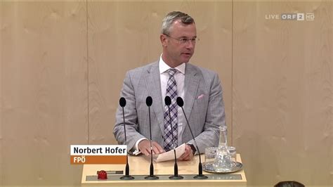 März 1971 in vorau, steiermark) ist ein österreichischer politiker und seit dem 14. Norbert Hofer - Reform der Parteienfinanzierung - 3.7.2019 ...
