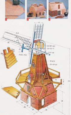 Wood free wooden windmill plans blueprints pdf diy. free plans to build a replica of a dutch windmill - Google ...