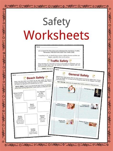 Personal Safety Worksheets For Kindergarten