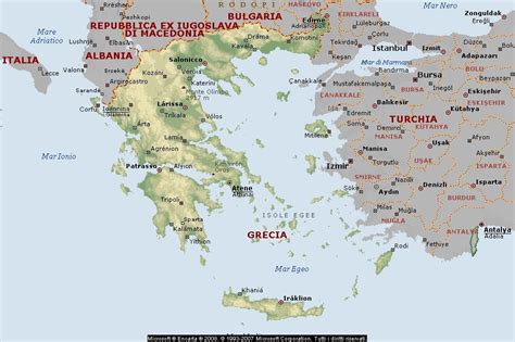 Geografia Carta Geografica Grecia Cartina Grecia Cartina Europa