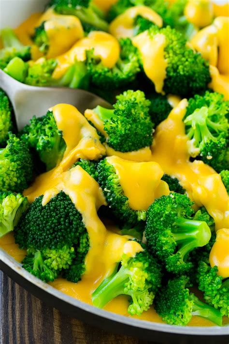 Remove from heat and season with salt and pepper. Broccoli with Cheese Sauce - Dinner at the Zoo