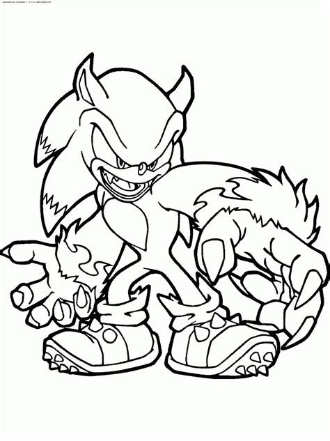 Silver Shadow Sonic Coloring Pages Kidsworksheetfun