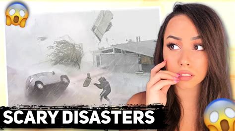 Scariest Natural Disasters Caught On Camera Bunnymon Reacts Youtube
