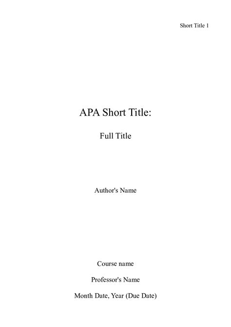 Apa is short for american psychological apa is engaged in research which is a gathering place for us and canadian psychologists. 004 Essay Titles Mla Cover Page Template For Titlepage ...