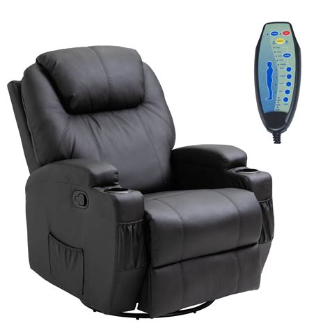Leather Recliner Massage Chair Chester Heated Leather Massage Recliner Chair Sofa Lounge