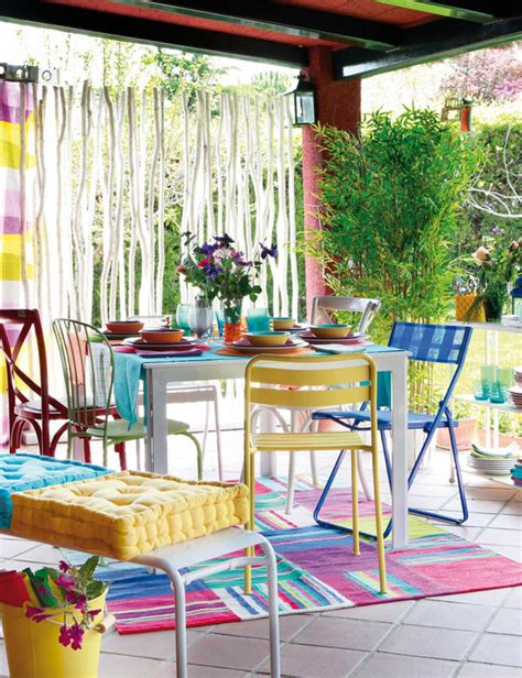 See more ideas about colorful outdoor area, outdoor living, outdoor. Patio Gardens with Colorful Space | HomeMydesign